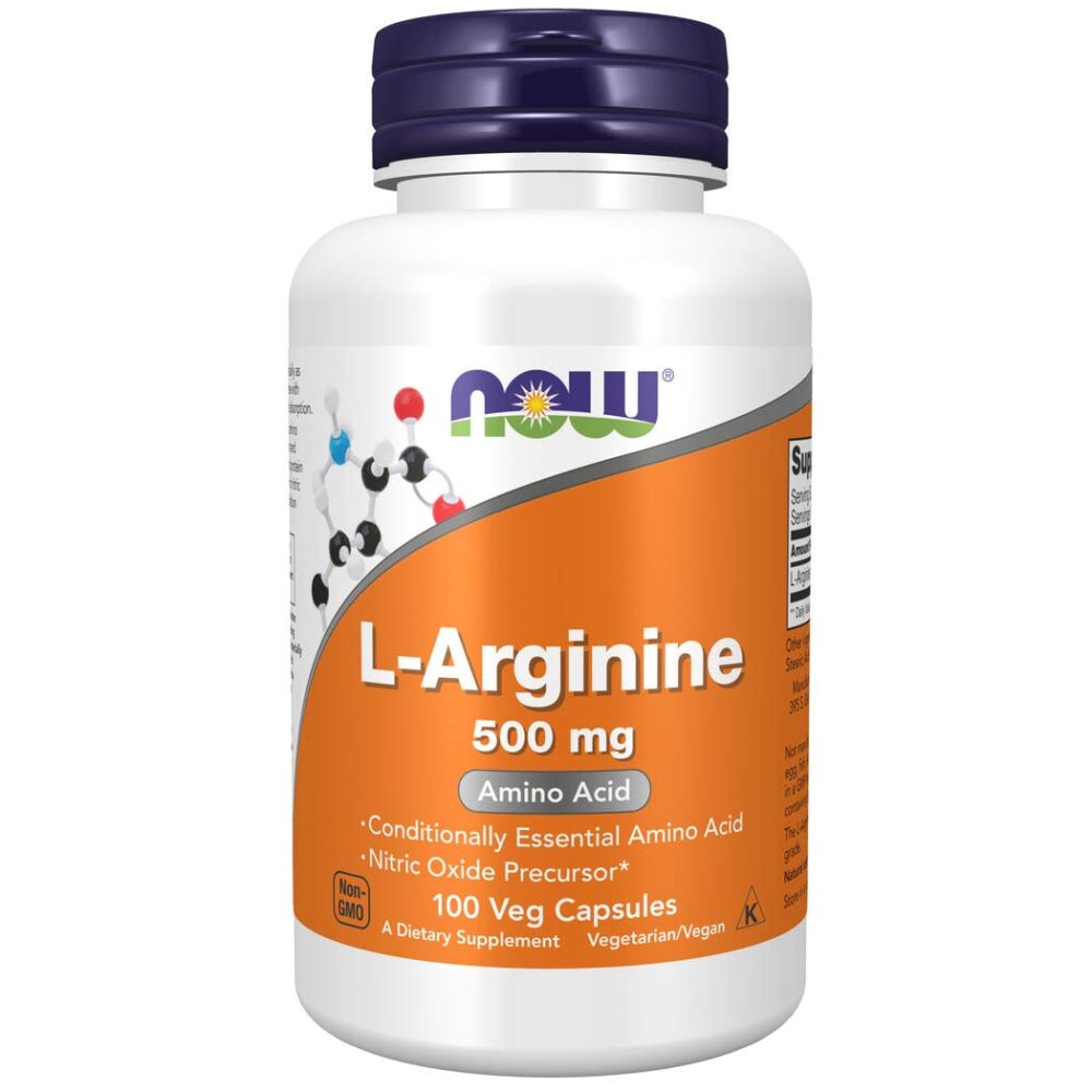 Now Foods L-Arginine - 500 Mg - 100 Veg Capsules