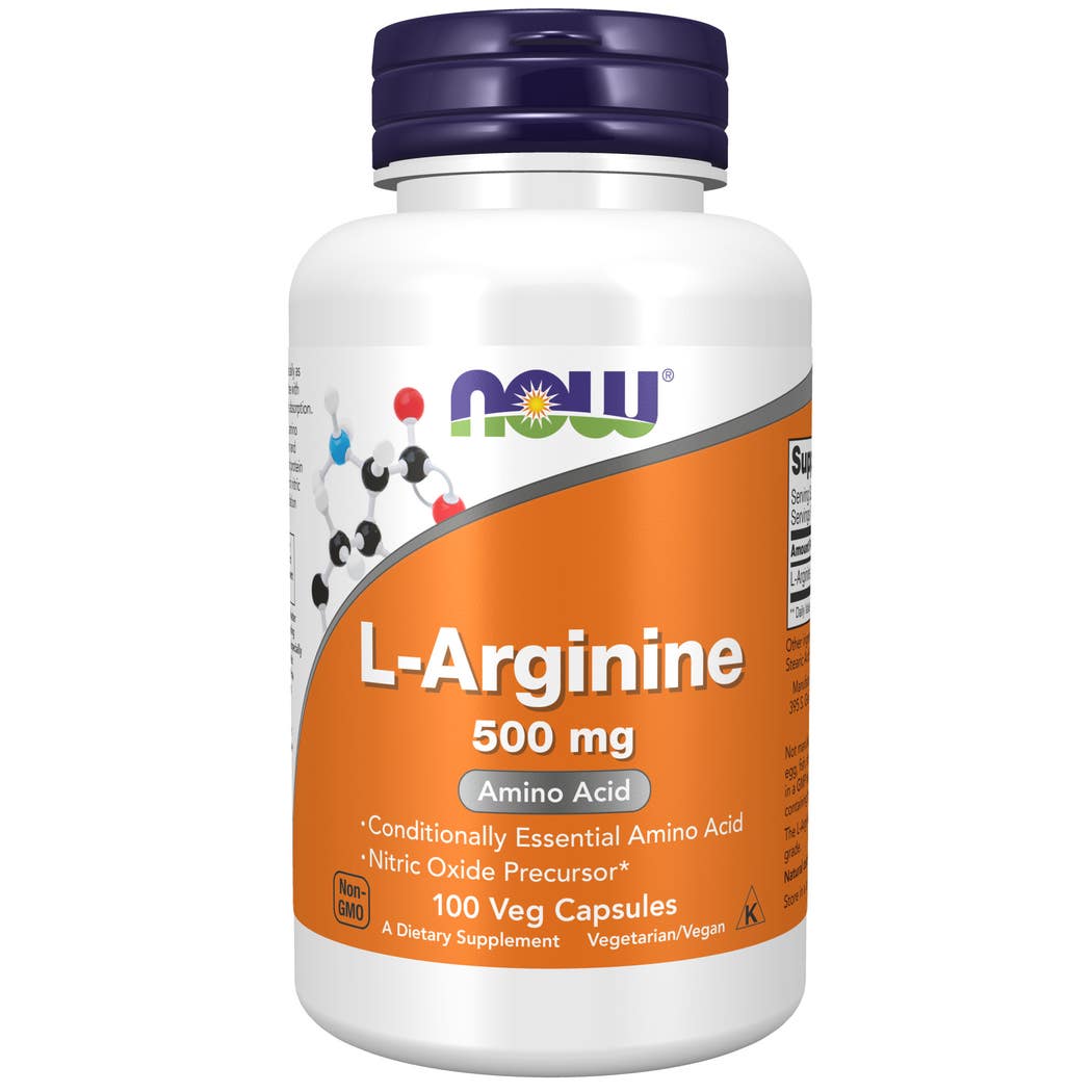 Now Foods L-Arginine - 500 Mg - 100 Veg Capsules