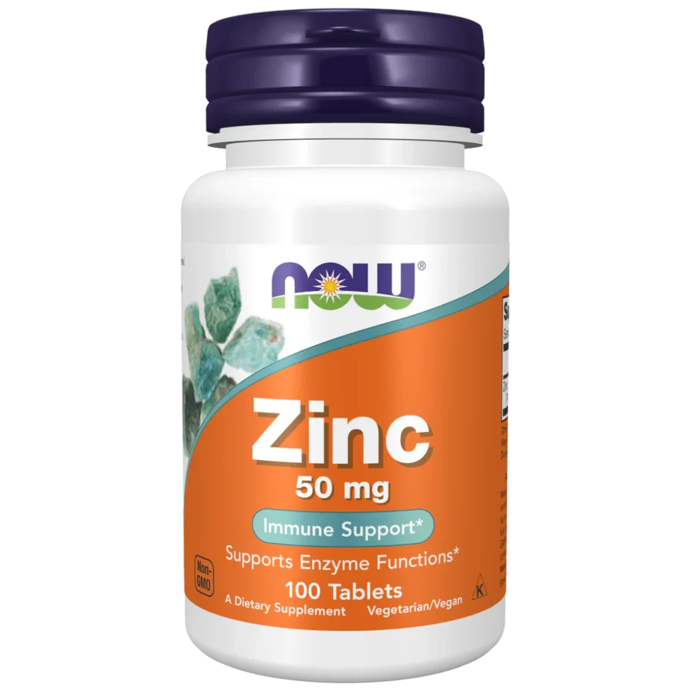 NOW Foods, Zinc, 50 mg, 100 Tablets