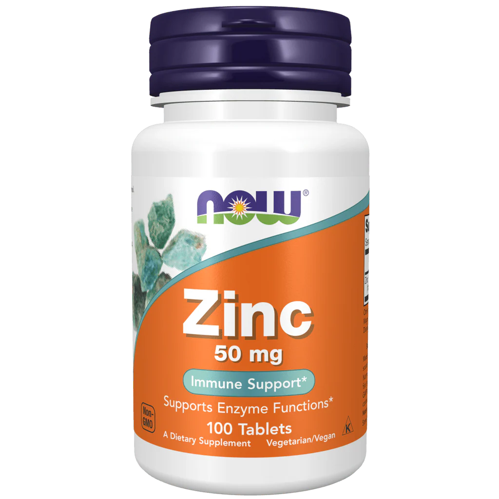 NOW Foods, Zinc, 50 mg, 100 Tablets